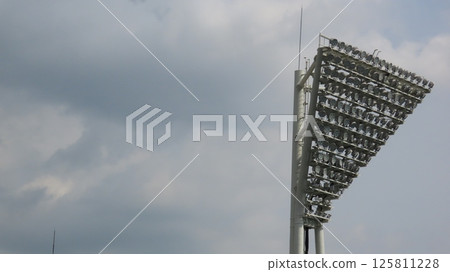 Lighting of the baseball stadium 125811228