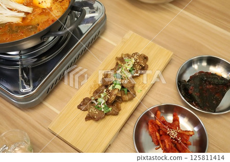 Korean meat dish. Grilled pork Korean meat dish. Grilled pork 125811414
