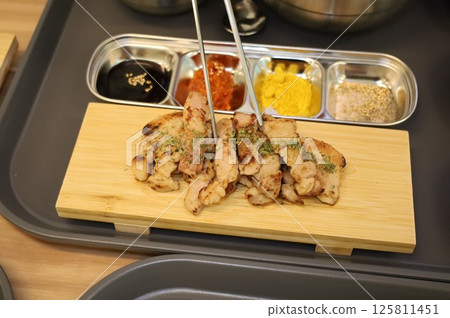 Korean meat dish. Grilled pork Korean meat dish. Grilled pork 125811451