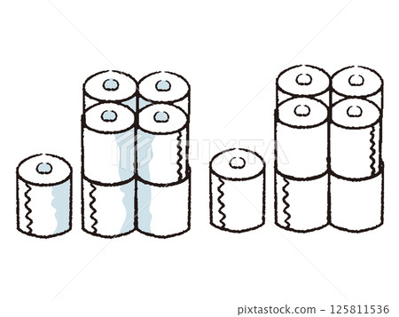 用筆畫的衛生紙 125811536