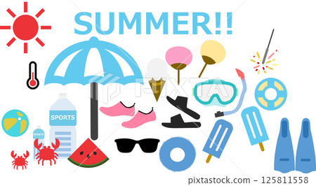 Illustration of summer vacation Illustration of summer vacation 125811558
