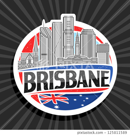 Vector logo for Brisbane 125811589
