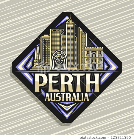 Vector logo for Perth Vector logo for Perth 125811590