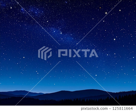 寧靜與輝煌並存的星空 125811664