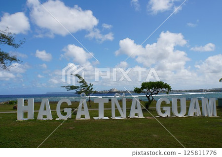 Hagåtña 標誌,Paseo de Susana 公園,關島 Hagåtña 標誌,Paseo de Susana 公園,關島 125811776