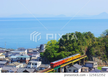 A journey overlooking the Iyonada Sea: The Iyonada Story Sightseeing Train 125812352