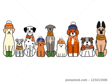 卡通,狗,行,時尚,冬季 卡通,狗,行,時尚,冬季 125813006