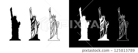 Statue of Liberty icon. 125813789