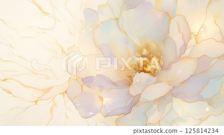 Alcohol Ink Art Flowers Watercolor Texture Background Material | Alcohol Ink Art 125814234