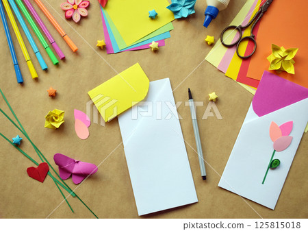 Crafting Handmade Cards with Paper Flowers, Birds and Butterflies. Perfect Gifts for Special Occasions. Creating Unique Greeting Card Featuring Origami, Quilling. Lovely Present for Any Occasion. 125815018