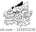 Dragon head icon Dragon head icon 125815238