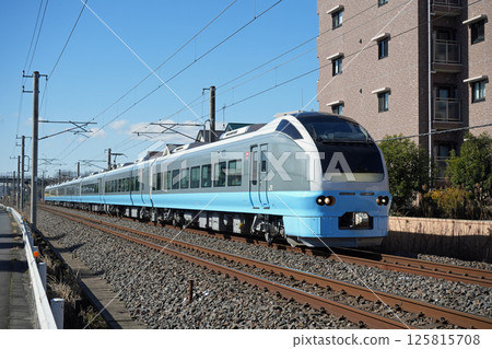 清新淡藍色日立列車（E653系列）2024/3/9 125815708