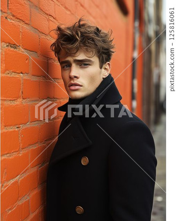 Candid Male Model in Fashion Pose 125816061