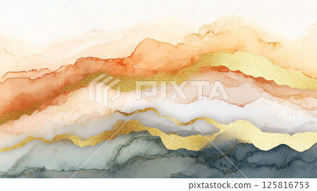 酒精墨水藝術地層藝術水彩紋理背景素材 |酒精墨水藝術 125816753