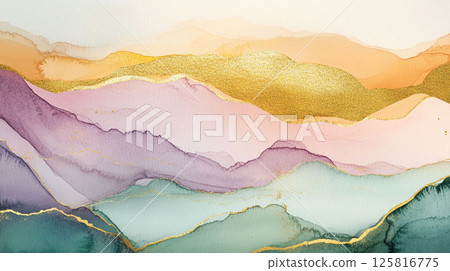 Alcohol Ink Art Strata Art Watercolor Texture Background Material | Alcohol Ink Art 125816775