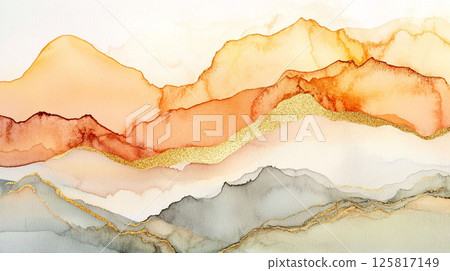 Alcohol Ink Art Strata Art Watercolor Texture Background Material | Alcohol Ink Art 125817149