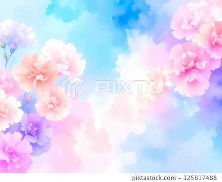 花朵盛開在藍天下 125817488