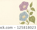 morning glory flower watercolor 125818023