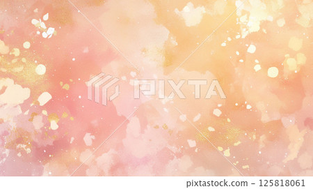 酒精水墨藝術水彩背景紋理材質出血粉紅色 125818061