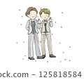 Wedding illustration (men) 125818584