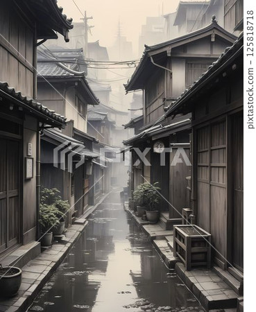 Higashi Chaya District where it rains 125818718