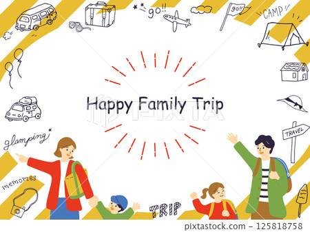 Family enjoying the trip 125818758