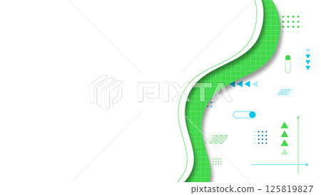 具有彎曲框架的抽象形狀背景 125819827