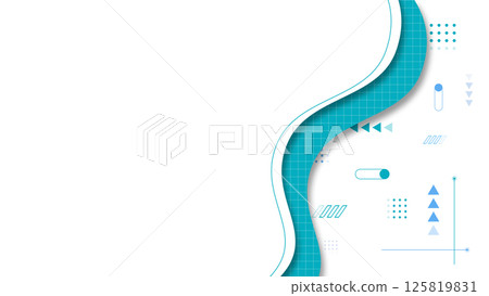 具有彎曲框架的抽象形狀背景 125819831