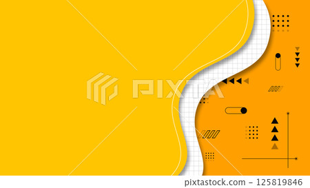 具有彎曲框架的抽象形狀背景 125819846