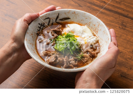 Nikusui is a famous meat soup in Osaka 125820075