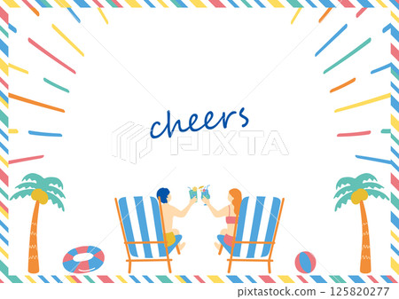 People toasting on the beach People toasting on the beach 125820277