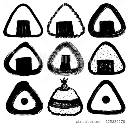 飯糰手繪插畫 飯糰手繪插畫 125820278