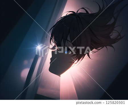 Girl gazing into space 125820301