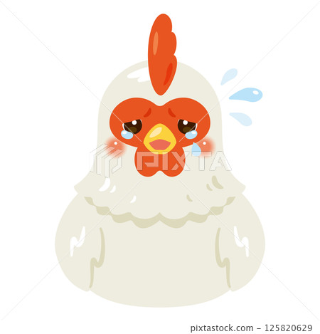 哭泣的雞插圖 哭泣的雞插圖 125820629