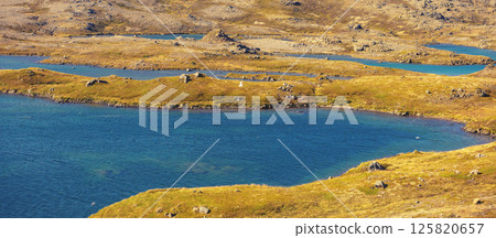 Wilderness, beautiful harsh nature of Northern Norway, Europe. Horizontal banner Wilderness, beautiful harsh nature of Northern Norway, Europe. Horizontal banner 125820657