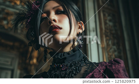 Gothic fashion woman 125820975
