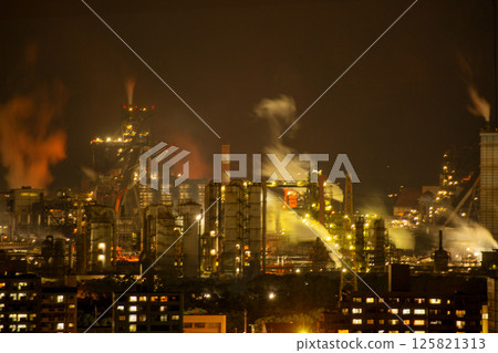 Night view of Oita coastal complex Night view of Oita coastal complex 125821313