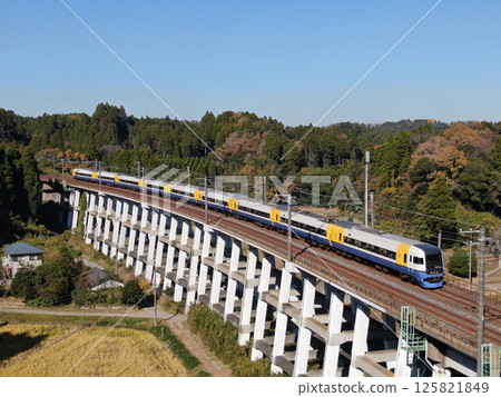 Series 255 Wakashio passing through the viaduct. 2023/12/2 125821849