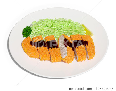 Tonkatsu - meat is visible 125822087