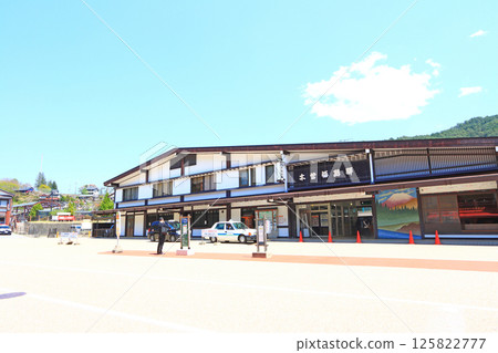 Scenery of Kiso Fukushima Station, Kiso Town, Kiso District, Nagano Prefecture Scenery of Kiso Fukushima Station, Kiso Town, Kiso District, Nagano Prefecture 125822777