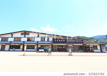 Scenery of Kiso Fukushima Station, Kiso Town, Kiso District, Nagano Prefecture 125822782