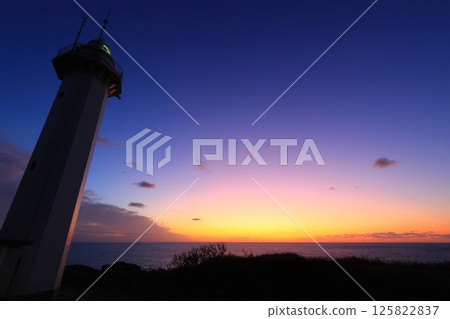 Sawasaki Lighthouse at dusk Sawasaki Lighthouse at dusk 125822837