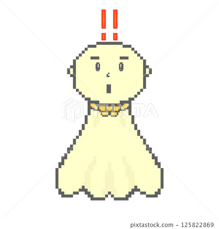 Surprised Teru Teru Bouzu_Pixel Art (Yellow) Surprised Teru Teru Bouzu_Pixel Art (Yellow) 125822869