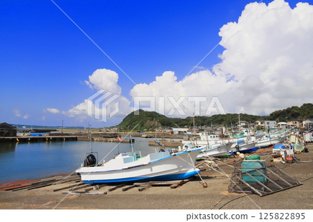 Wada Fishing Port in Wada Town, Minamiboso City, Chiba Prefecture Wada Fishing Port in Wada Town, Minamiboso City, Chiba Prefecture 125822895