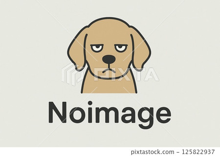 Illustration of Noimage, a bored dog Illustration of Noimage, a bored dog 125822937