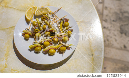 Gilda Typical Spanish Tapa Gilda Typical Spanish Tapa 125823944