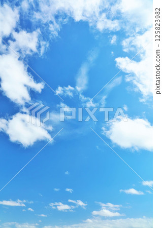 Summer blue sky and clouds 125823982