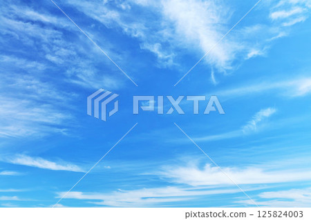 Autumn sky and clouds 125824003