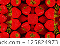草莓背景 125824973