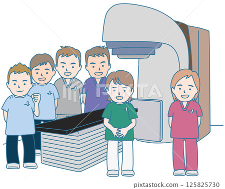 Radiation Therapy Room Staff 125825730